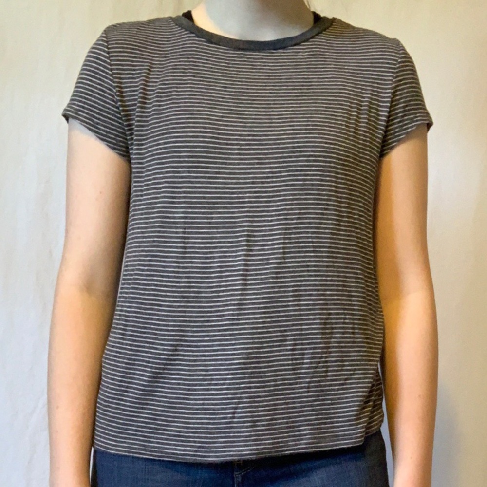 AEO Striped Crewneck Tee